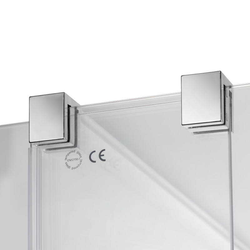 Qtap Душова перегородка Walk-In Glide CRM2012.C8 120х190 см, скло Clear 8 мм, покриття CalcLess