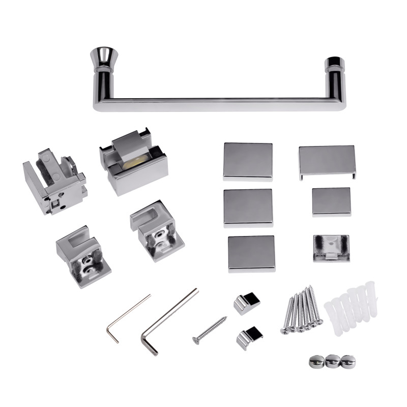 Qtap Душова перегородка Walk-In Glide CRM2012.C8 120х190 см, скло Clear 8 мм, покриття CalcLess