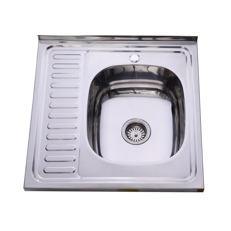 Lidz Кухонна мийка 6060-R 0,6 мм Satin (LIDZ6060RSAT06)