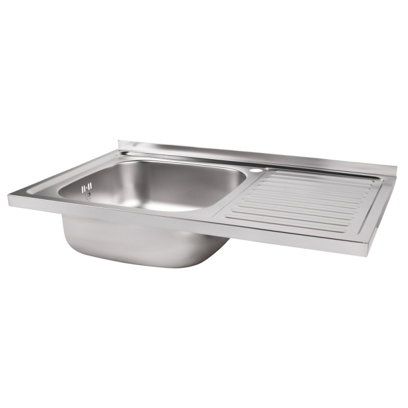 Lidz Кухонна мийка 5080-L 0,8 мм Satin (LIDZ5080LSAT8)