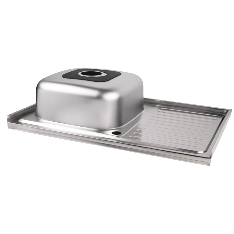 Lidz Кухонна мийка 5080-L 0,8 мм Satin (LIDZ5080LSAT8)