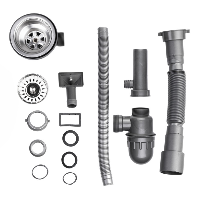 Lidz Кухонна мийка 5080-L 0,8 мм Satin (LIDZ5080LSAT8)