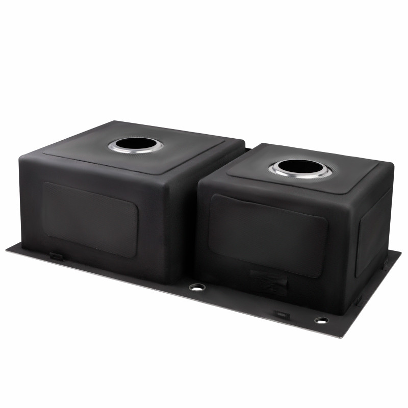 Lidz Мийка для кухні з двома чашами інтегрована Handmade H7843 (LDH7843BRU35387) Brushed Steel 3,0/0,8 мм