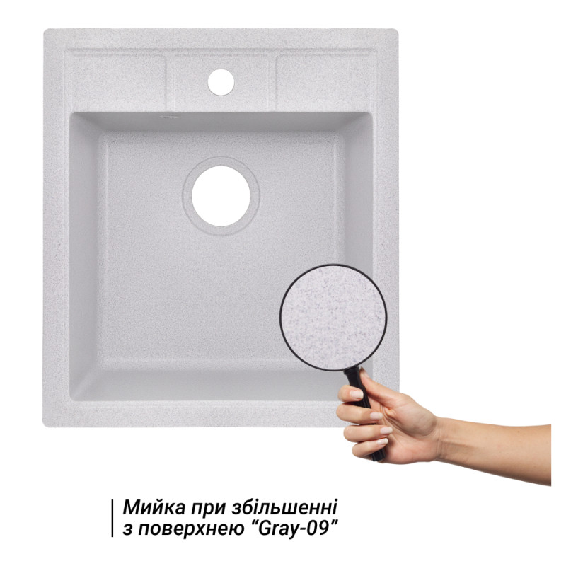 Lidz Кухонна мийка 460х515/200 GRA-09 (LIDZGRA09460515200)