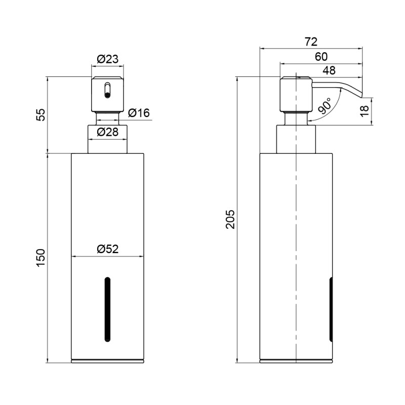 Qtap Дозатор для рідкого мила Liberty QTLIBBLM11521 Black