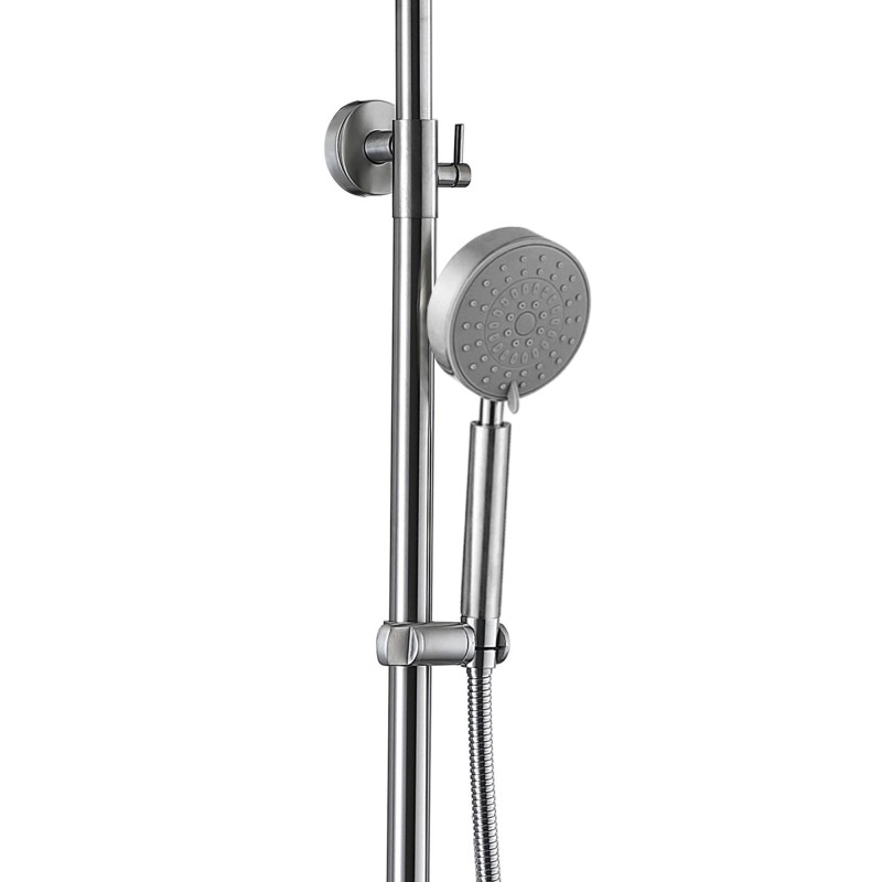 Lidz Душова система універсальна Aria 1030 на три споживача (з виливом) (k35) LDARI1030NKS34932 Nickel