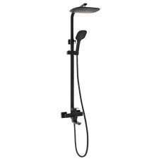 Lidz Душова система універсальна Kubis 1030 на три споживача (з виливом) (k35) LDKUB1030BLA35724 Black