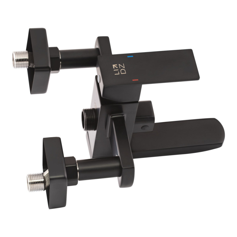 Lidz Душова система універсальна Kubis 1030 на три споживача (з виливом) (k35) LDKUB1030BLA35724 Black