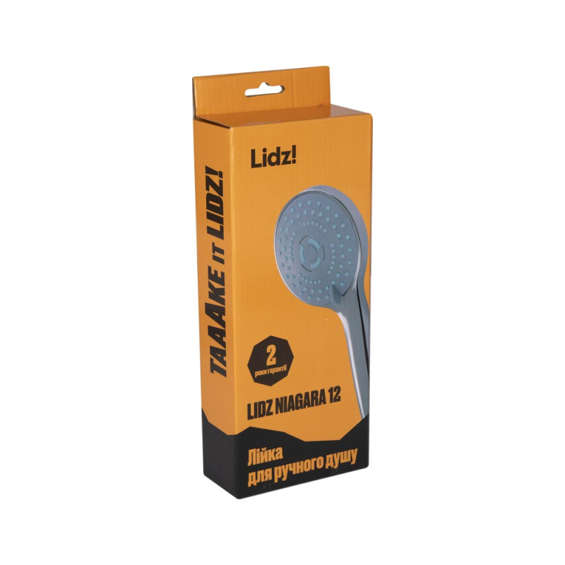 Lidz Лійка для ручного душу Лейки Niagara 12 98 мм округла LDNIA12CRM35443 Chrome