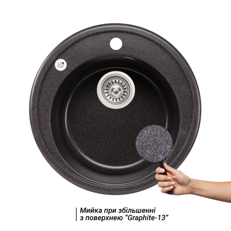 Lidz Кухонна мийка D510/200 GRF-13 (LIDZGRF13D510200)