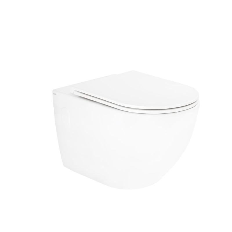 Qtap Унітаз підвісний Robin безобідковий з сидінням Soft-close QT13332141ERW