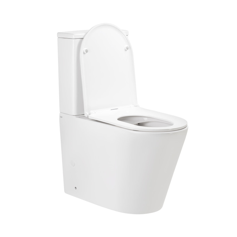 Qtap Унітаз-компакт Scorpio безобідковий з сидінням Soft-close QT14222125ARW