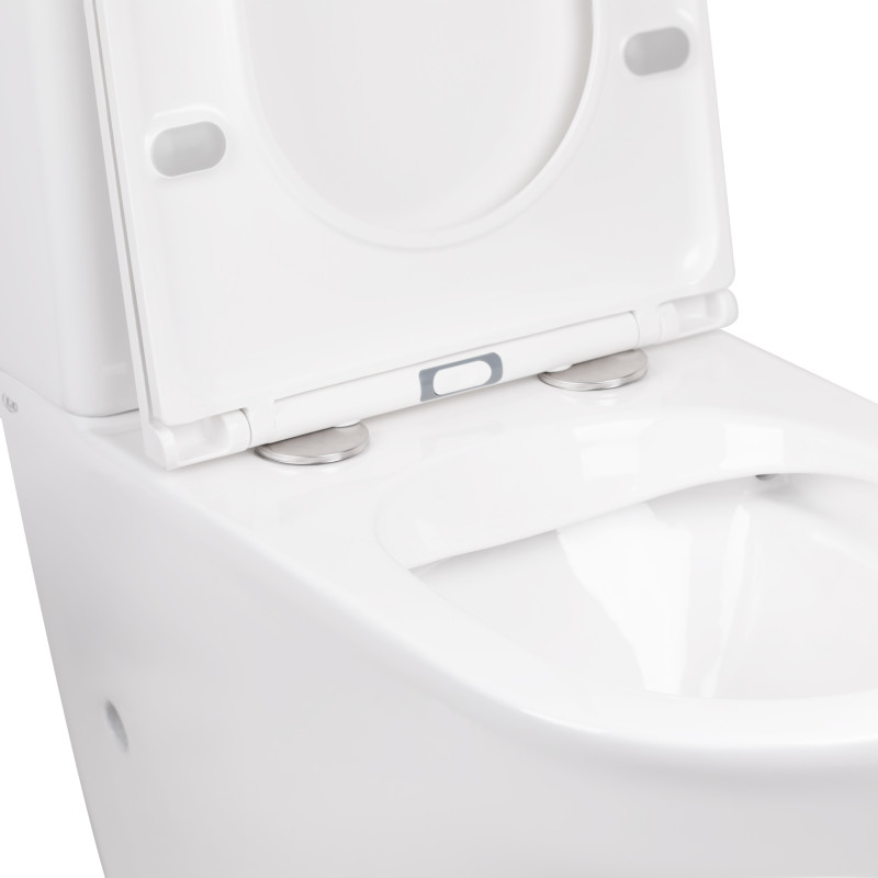 Qtap Унітаз-компакт Robin безобідковий з сидінням Soft-close QT13222141ARW