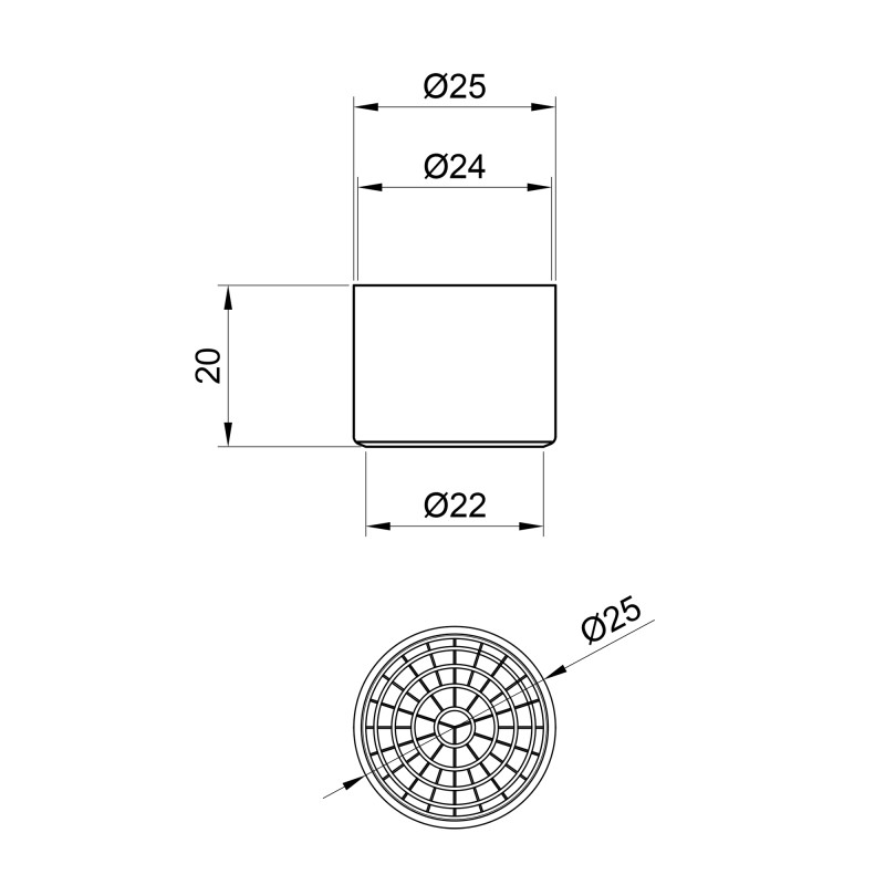 Lidz Аератор для змішувача Repair 02201 внутрішній LDREP02201CRM34774 Chrome