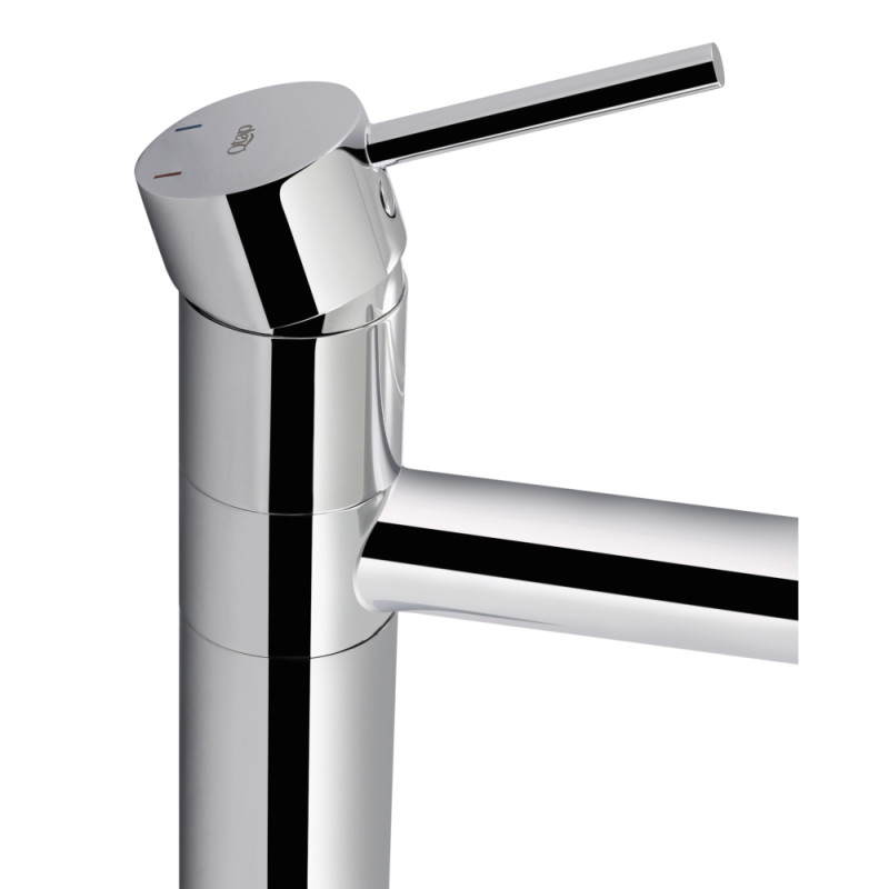 Qtap Змішувач для раковини Spring з поворотним виливом високий QTSPRCRM001XL Chrome
