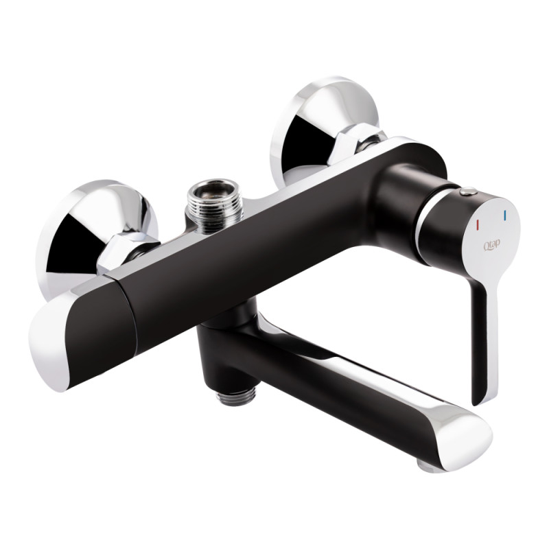 Qtap Душова система універсальна Grand на три споживача (з виливом) QTGRABCR1004 Chrome/Black