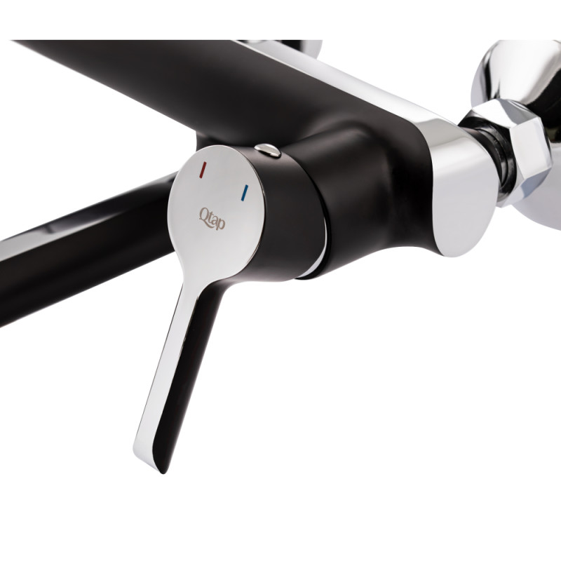 Qtap Душова система універсальна Grand на три споживача (з виливом) QTGRABCR1004 Chrome/Black