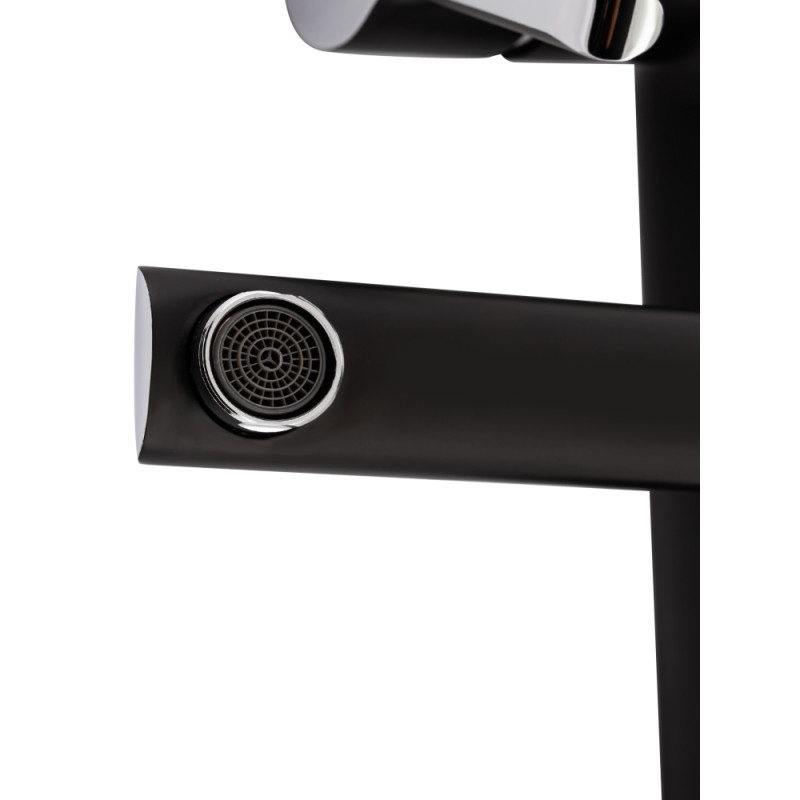 Qtap Душова система універсальна Grand на три споживача (з виливом) QTGRABCR1004 Chrome/Black