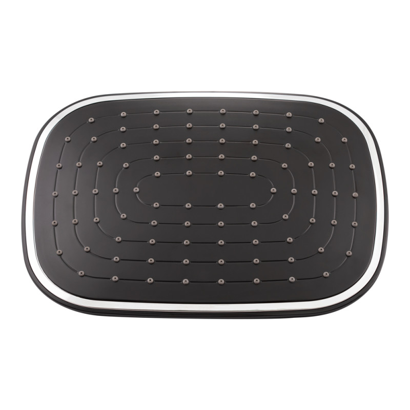 Qtap Душова система універсальна Grand на три споживача (з виливом) QTGRABCR1004 Chrome/Black