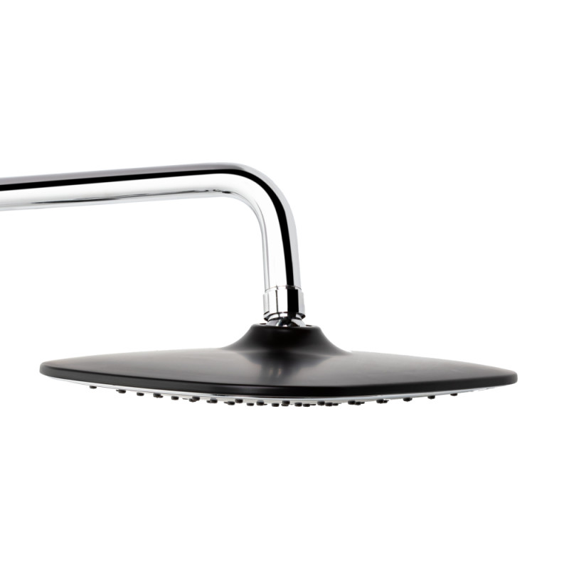 Qtap Душова система універсальна Grand на три споживача (з виливом) QTGRABCR1004 Chrome/Black