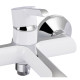 Qtap Змішувач для ванни Grand (з душовим гарнітуром) QTGRAWCR006 Chrome/White