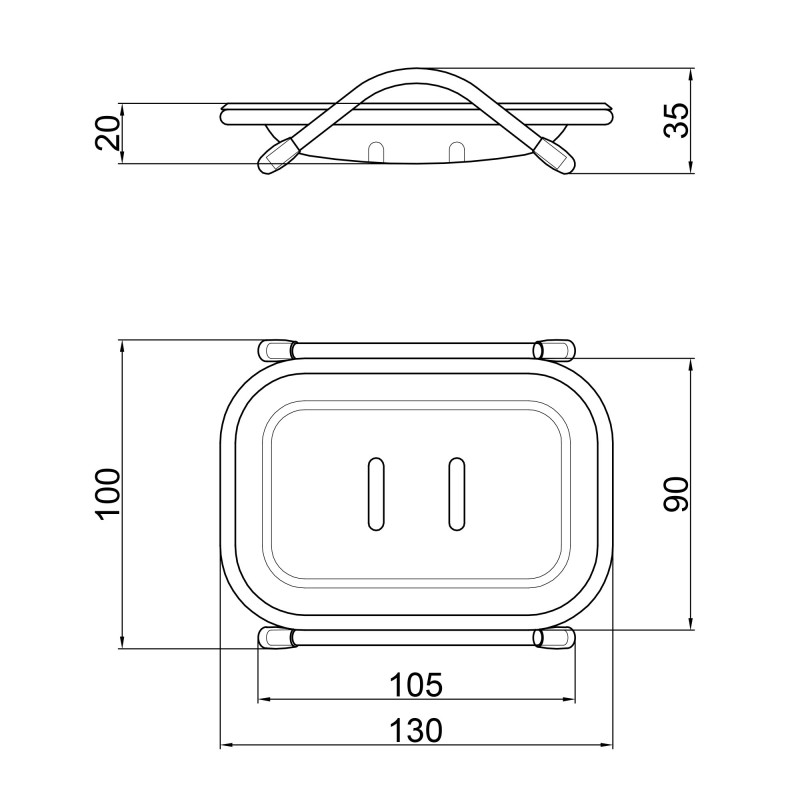 Lidz Мильниця Playa 0203 (платик) LDPLA0203WHI37456 White