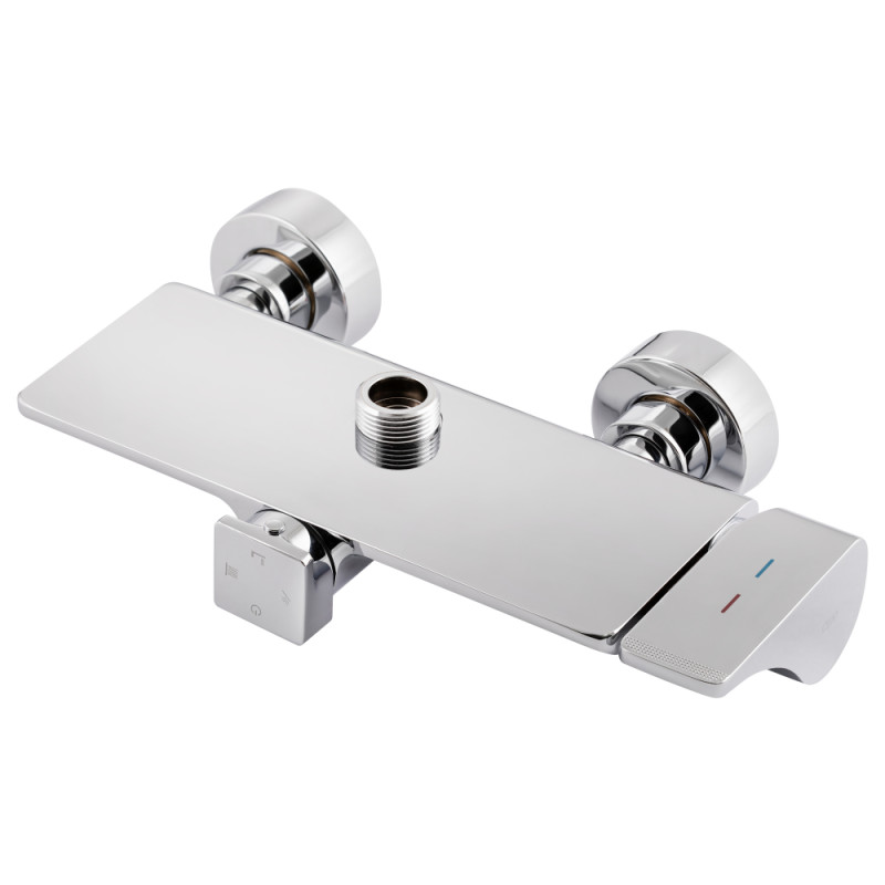 Qtap Душова система універсальна Sloup на три споживача (з виливом) з полицею QTSL51105OGC Chrome