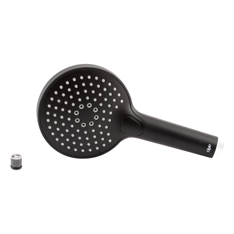 Qtap Лійка для ручного душу Rucni 120 мм округла QTRUCA120O3KBB Black Matt