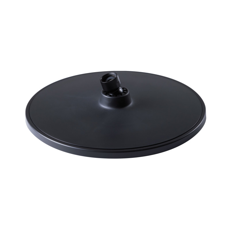 Qtap Лійка для верхнього душу Hlavova 230 мм округла QTHLAVA228O1ZBB Black Matt
