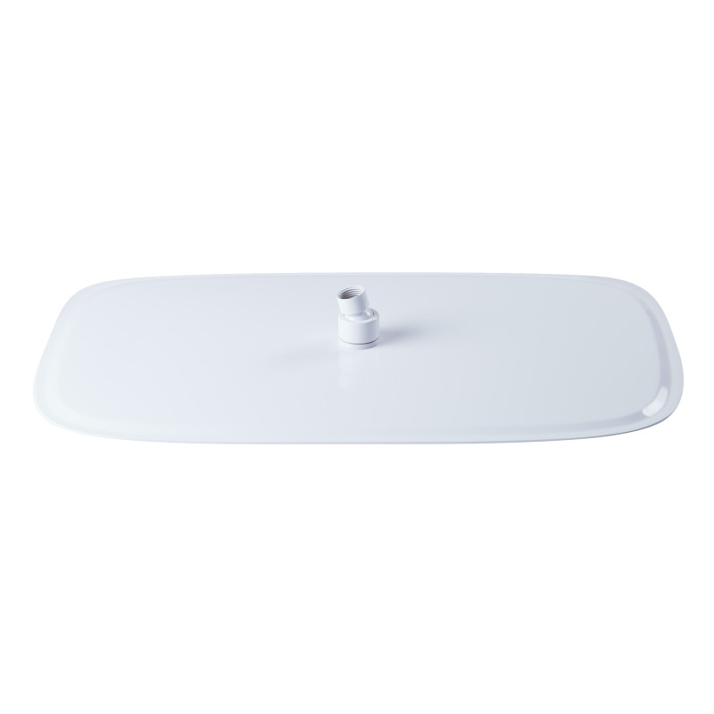 Qtap Лійка для верхнього душу Hlavova 500х300 мм прямокутна QTHLAS500N1ZWW White