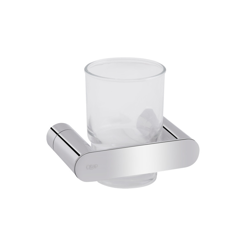 Qtap Склянка з тримачем Scorpio настінна QTSTK6102103C Chrome (Sklenka)