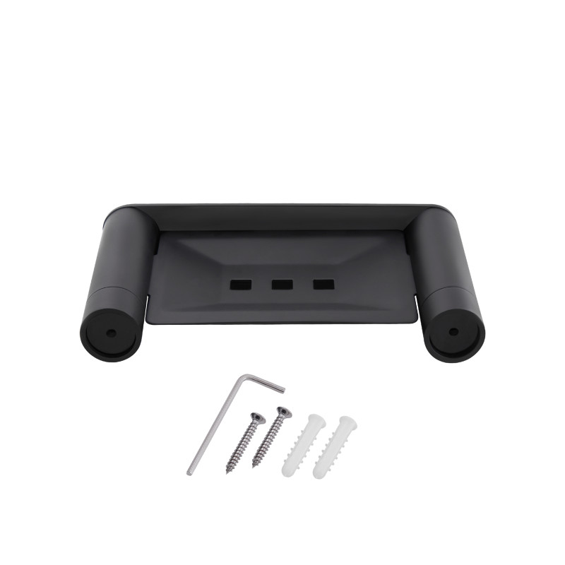 Qtap Мильниця Scorpio настінна QTMDK4102103B Black (Mýdlenka)