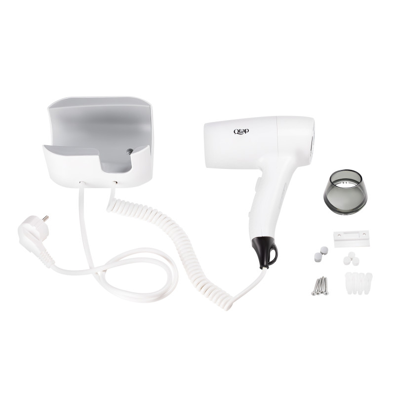 Qtap Фен із тримачем Pohodli 1200 Вт QTF1200ROP White (Pobut)