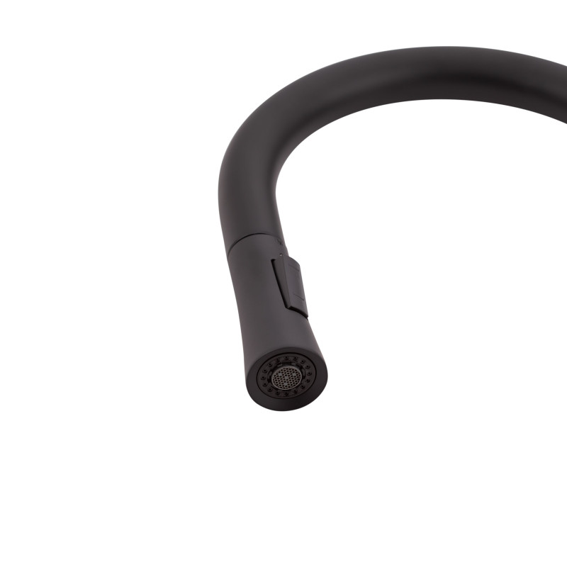 Qtap Змішувач для кухні Evicka з висувним виливом QTEVI9135103UB Black Matt