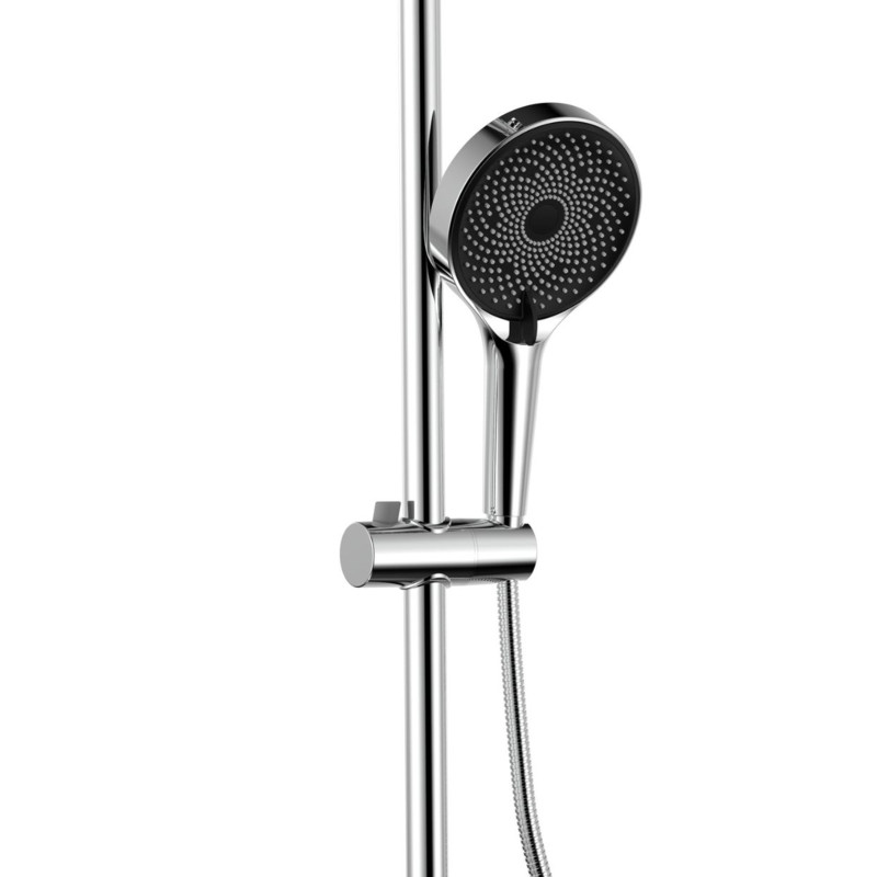 Qtap Душова система універсальна Sloup термостатична на два споживача QTSL57103ONC Chrome