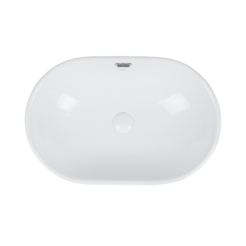 Qtap Раковина Leo 590x400x170 White з донним клапаном QT11114028W