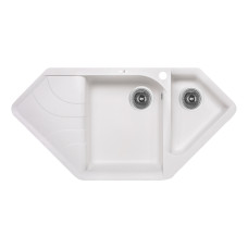 Lidz Кухонна мийка з додатковою чашею 1000x500/225 WHI-01 (LIDZWHI011000500225)