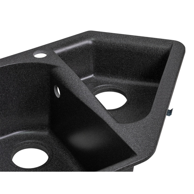 Lidz Кухонна мийка з додатковою чашею 1000x500/225 GRF-13 (LIDZGRF131000500225)