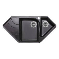 Lidz Кухонна мийка з додатковою чашею 1000x500/225 BLM-14 (LIDZBLM141000500225)