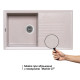 Lidz Кухонна мийка 860х500/240 MAR-07 (LIDZMAR07860500240)