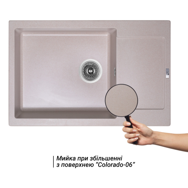 Lidz Кухонна мийка 781x510/200 COL-06 (LIDZCOL06781510200)