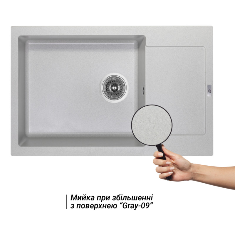Lidz Кухонна мийка 781x510/200 GRA-09 (LIDZGRA09781510200)