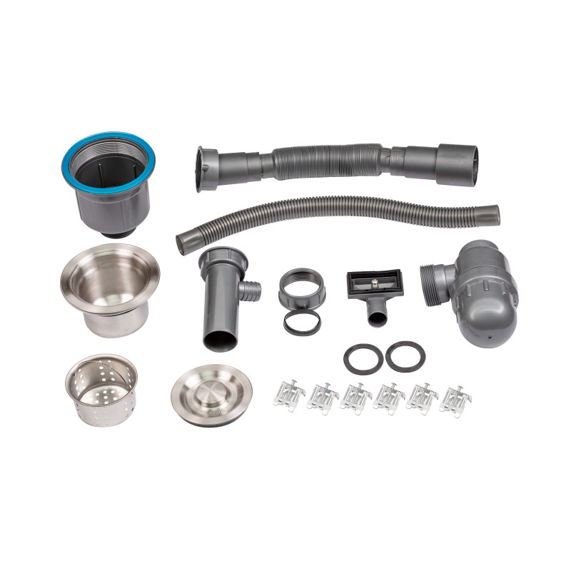 Lidz Мийка для кухні інтегрована Handmade H4050 (LDH4050BRU39258) Brushed Steel 3,0/0,8 мм