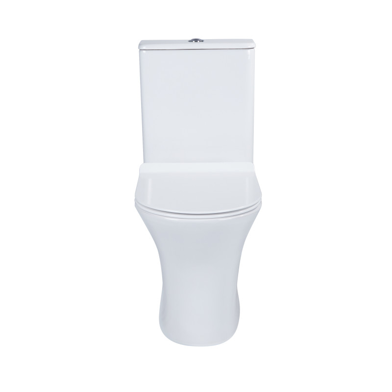 Qtap Унітаз-компакт Presto безобідковий з сідінням Soft-close QT24221217AW