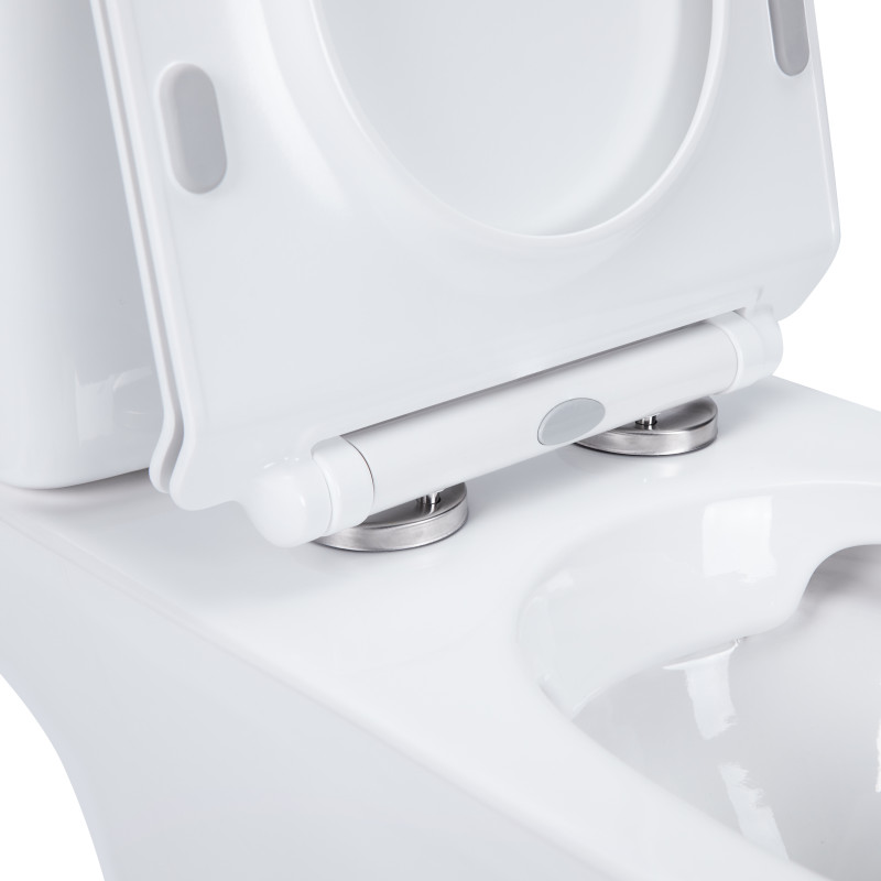 Qtap Унітаз-компакт Presto безобідковий з сідінням Soft-close QT24221217AW