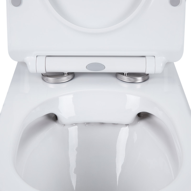 Qtap Унітаз-компакт Presto безобідковий з сідінням Soft-close QT24221217AW