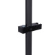 Qtap Душова стійка з тримачем універсальна Lepit 705 мм прямокутна QTLEP82103NB Black Matt