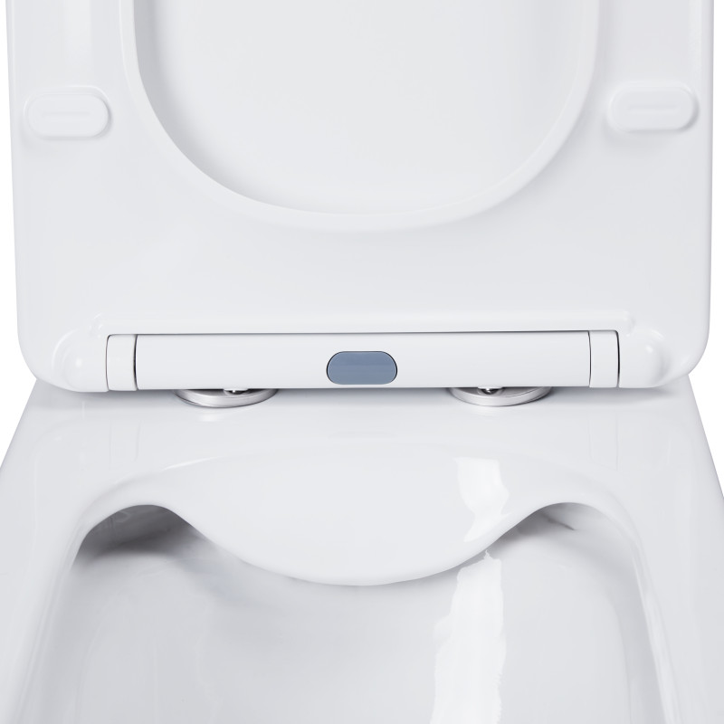 Qtap Унітаз-компакт Nando безобідковий з сидінням Soft-close QT12221222AW