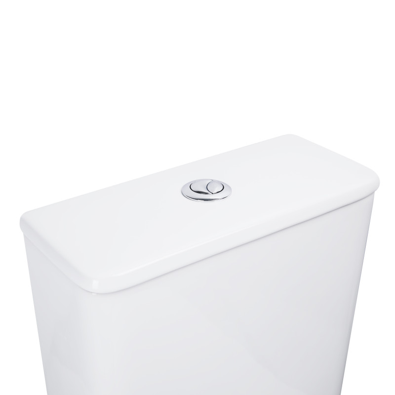 Qtap Унітаз-компакт Nando безобідковий з сидінням Soft-close QT12221222AW