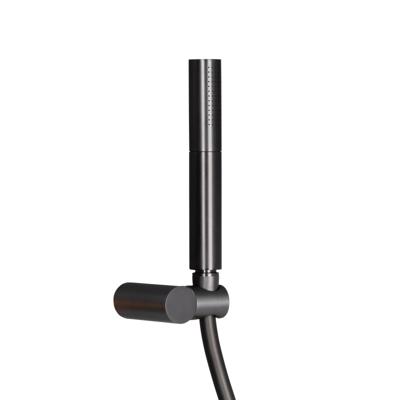 Qtap Душова система універсальна Brno термостатична на два споживача QTBRN5769103ONK Gunmetal Black PVD